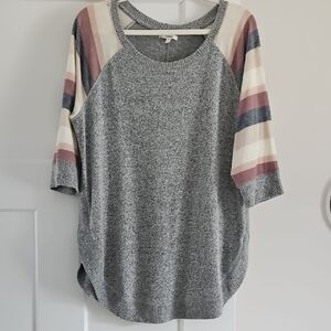 Maurices Heather Gray Knit Top